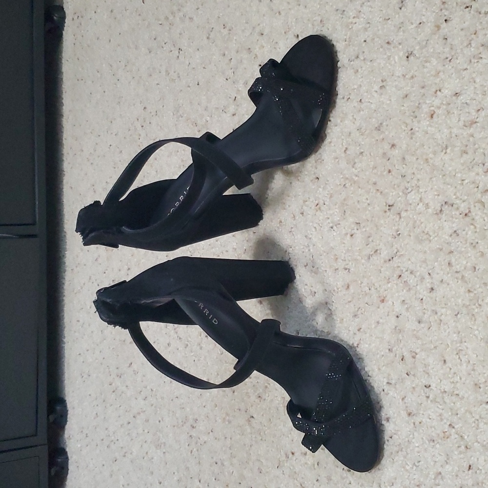 Torrid Black Strappy Heels
